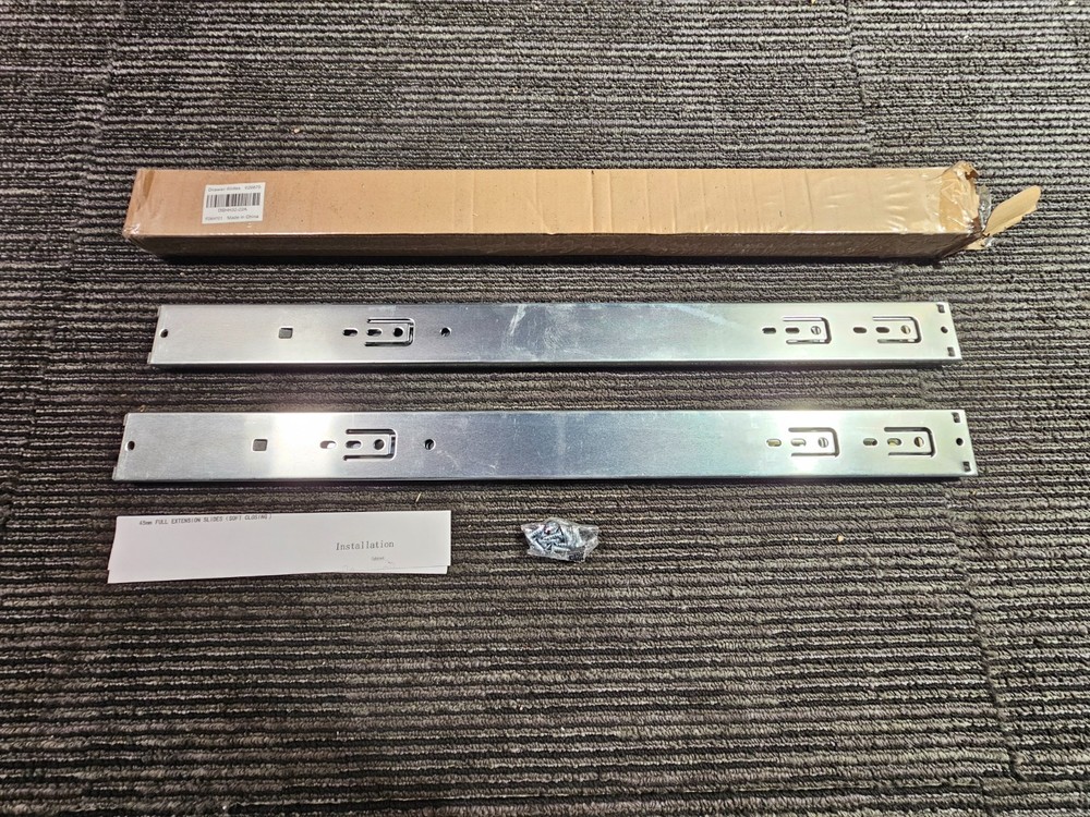(QTY 5 PAIRS) 22″ Soft Close Cabinet Drawer Slides Full Extension Ball Bearing