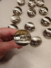 Lot of 13 Silver Tone Monkey 1.5″ + 2 Paw 3/4″ Drawer Pull Knob Nursery Toddler