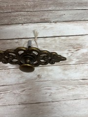 Antique Bronze Ornamental Knob Ornate Scrollwork Detail Drawer Cabinet Kitchen