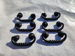 6 pcs. of Drop Handle Drawer Pull/Handle 3-1/4″ Hole Centers Black Bronz Finish