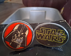 Star Wars Darth Vader & Logo Glossy Plastic Drawer Pull Knobs 2-Pack