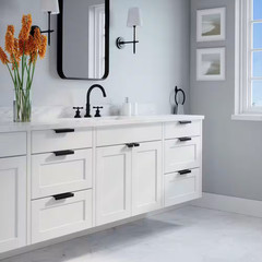 Martin 5 In. (127 Mm) Center-To-Center Matte Black Edge Drawer Pull