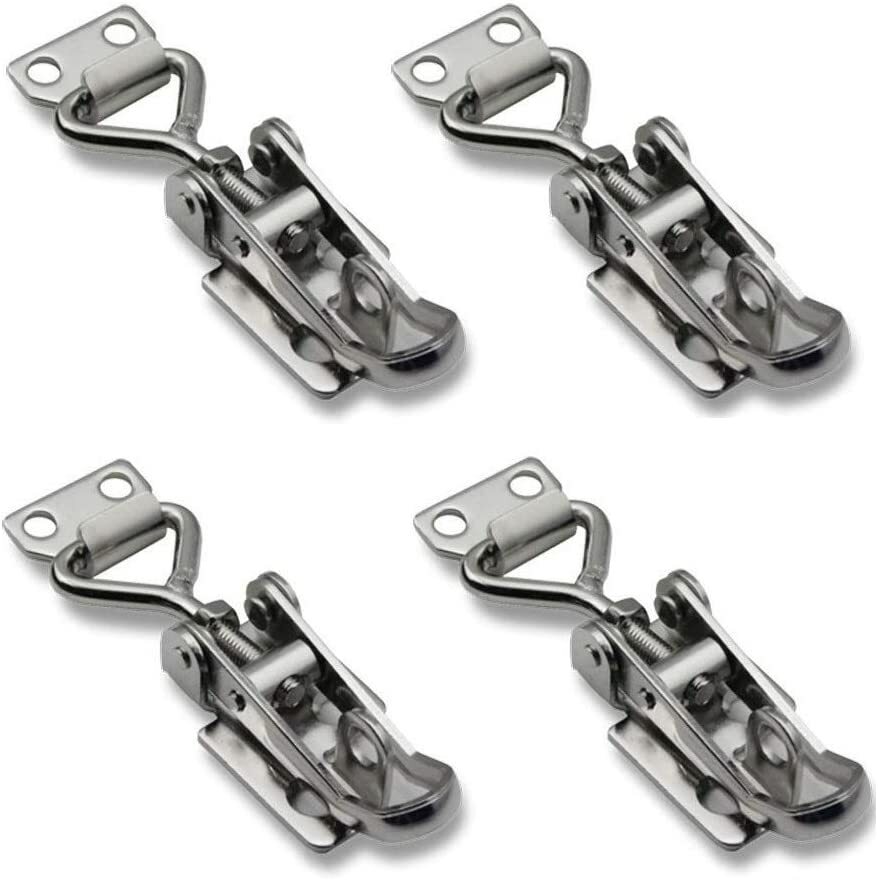 4Pcs Lock Toggle Latch Fastener 304 Stainless Steel Cabinet Clamps Hinges