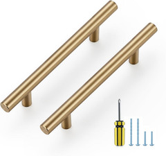 30 Pack Kitchen Cabinet Handles Champagne Bronze 3 Inch Hole Center Stainless St