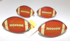 New Set/4 Open Road Sports Football Shape Drawer/Cabinet Knobs/Pulls-Brown