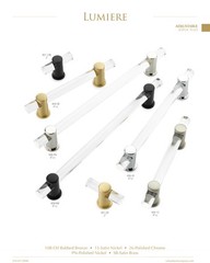 Schaub and Company 401 Lumiere 2″ Euro Modern Acrylic Adjustable – Nickel