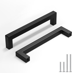 35 Pack Matte Black Drawer Handles – 5-1/16″ Stainless Steel Pulls