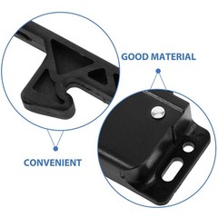 4Sets Push to Close Black Rv Cabinet Door Latches Heavy Duty for Travel Security