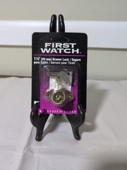 First Watch 1- 1/8 Door or Drawer Lock Polished Brass Cabinet And Drawer Lock