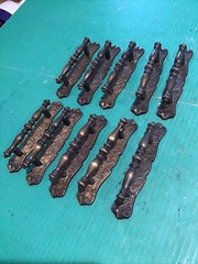 Lot of 10 VTG 176-1 Amerock CAN 1971 Drawer Door pull pulls handles Backplate