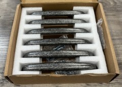 6Pk Goo-Ki Antique Weathered Nickel Drawer Handles Retro Bar Iron Cabinet Pulls