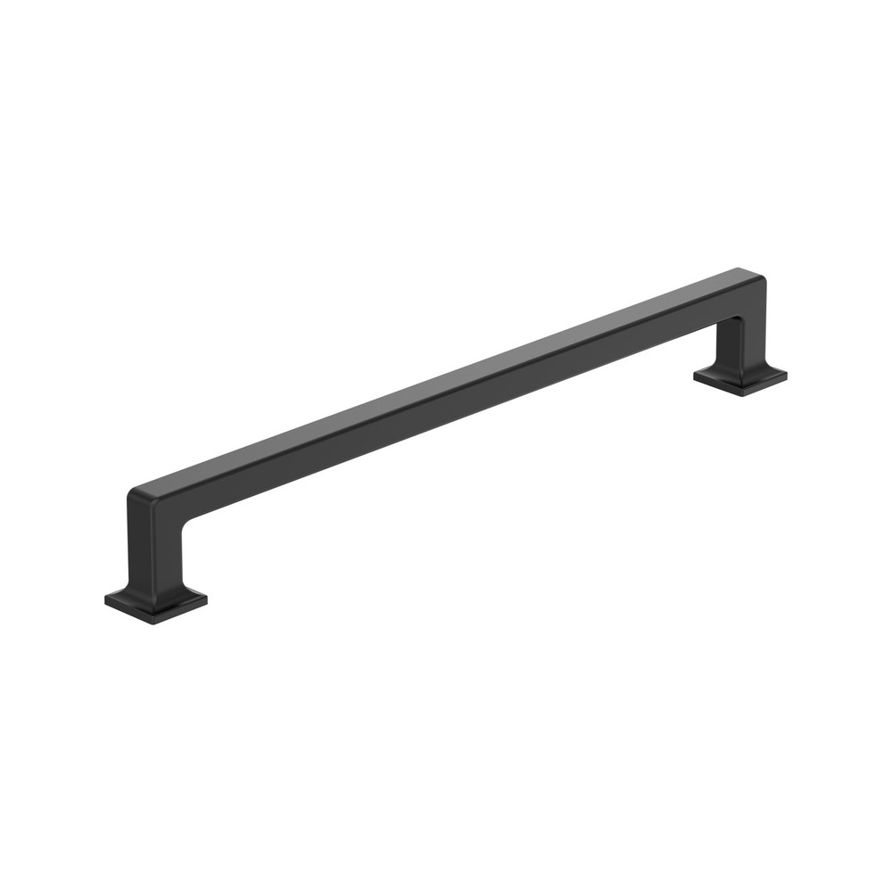 Lintel 10-1/16 Inch 256mm Center-to-Center Matte Black Cabinet Pull BP37447MB