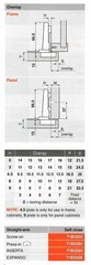 10 pcs – 3 mm Screw-on Cam Adjust Face Frame Plate for Cliptop Hinges B175H6030