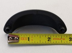 Black with Red Rust Speckles Cup Cabinet Drawer Door Pulls Handles 2-1/2″ Qty 10