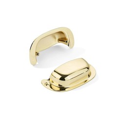 2 PCS 3″ 76mm Hole Center Retro Polished Gold Drawer Pull Brass Cabinet Handle