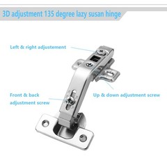 135 Degree Lazy Susan Hing-2 Pack Face Frame Plate for 135 Degree, 2 pcs