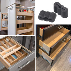 Drawer Stoppers Slide Bumper for Drawer Slide Rubber End Stopper Replacement Par