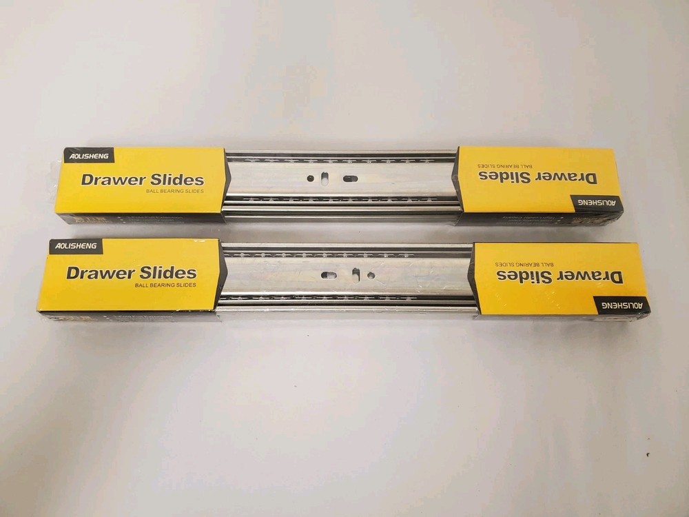 *2 Pairs* Aolisheng 14 in. Heavy Duty Full Extension Ball Bearing Drawer Slides