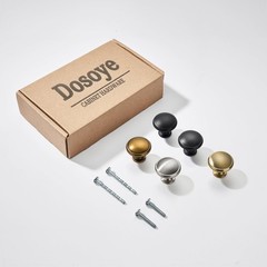 5 Pack Cabinet Knobs Matte Black Drawer Knob Kitchen Hardware – Single Hole Cabi