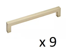 *9* Amerock Monument 6-5/16 in. (160 mm) Modern Golden Champagne Bar Pull *NEW*