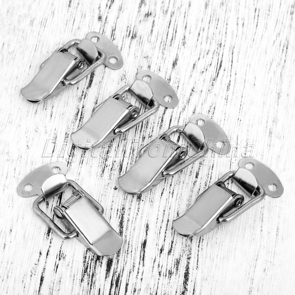 Classic Wood Chest Box Latch Spring Loaded Toggle Case Chest Trunk Catch & Screw