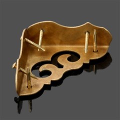 Cabinet Furniture Drawer Trunk Plate Corner Brass Guard Chinese Style 2 Color