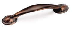 Venetian Bronze Flower Cabinet Pull Handle 96MM 3 Inch Hole Center Hardware