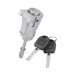 Car Lock Cylinder Front Left Side Door Lock Cylinder Fit for Volkswagen