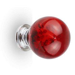 12 PCS Crystal Cabinet Knobs Round Glass Bubbles Knobs Smooth Drawer Pulls Ha…