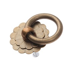 1PC Vintage Style Brass Ring Pulls, Round Cabinet Knobs Drawer Handles for Dr…