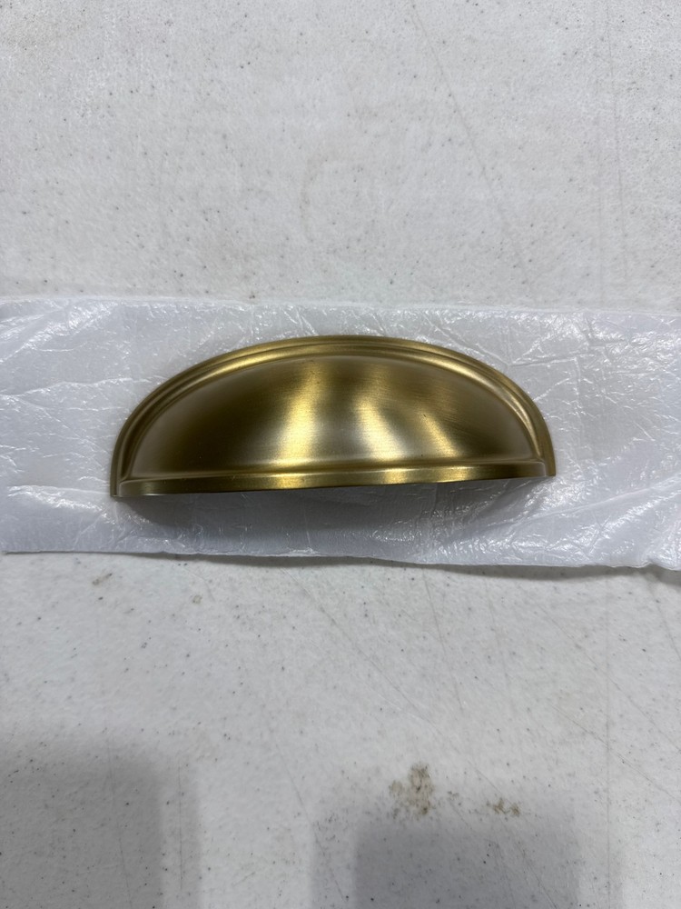 Amerock Ashby Cup Pull, Golden Champagne, 3″ & 4″ C2C, 1 Pack