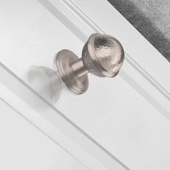 Round Metal Closet Back Plate with 2-3/4″ (70mm) Diameter Satin Nickel 1