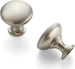 30 Pack Brushed Nickel round Zinc Cabinet Knobs for Kitchen Bathroom Closet Dres