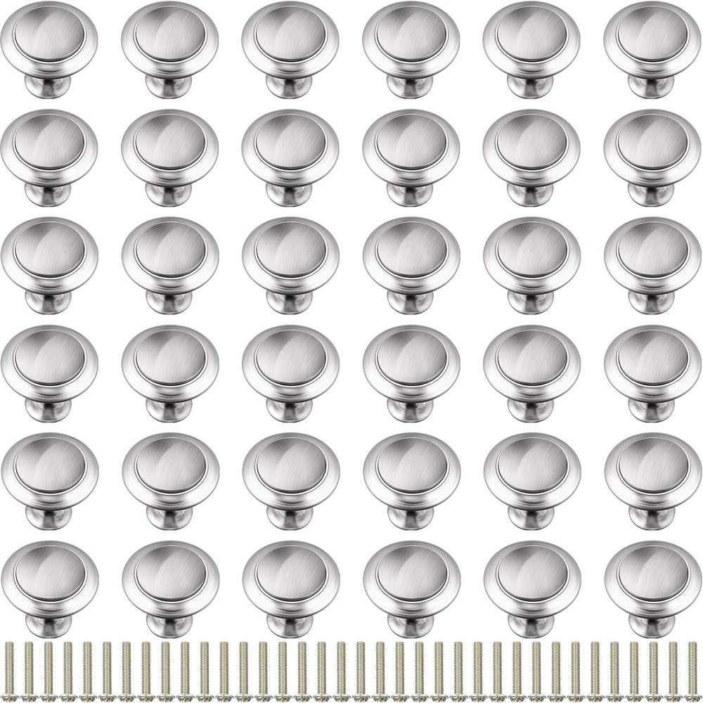 36 Pieces Round Ringed Kitchen Cabinet Pulls Kitchen Drawer Pull Cabinet Door…