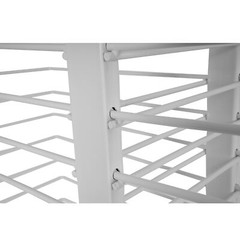 25LBS White Orange Powder Coated Drying Rack Holders 4 Wheels For Cabinets