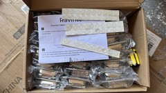 Ravinte 50 Pack 25 Pairs 1/2 Inch Overlay Cabinet Door Hinges Kitchen Satin Nick