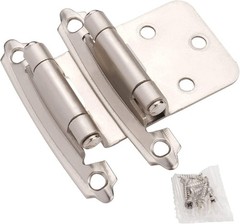 50 Pcs Self-Closing Brushed Nickel Cabinet Hinges – Upgrade Your Kitchen Doors
