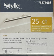25X Stainless Steel Drawer Pull 3-3/4″ (96mm) Center to Center