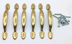 6 Amerock Regency Brass 3″ OC Drawer Handle with Hardware
