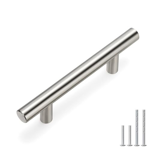 Pack 3 Inch Cabinet Pulls Modern Cabinet 3in hole centers 25 Brushed Nickel