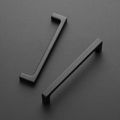 15 PCS 5 Inch Hole Centers Matte Black Square Cabinet Pulls Kitchen Drawer