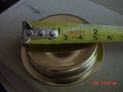 100 Recessed Sliding Closet Door Cup Pulls Polished Brass Color 2″ Inset
