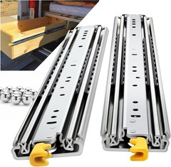 Heavy Duty Locking Drawer Slides Full Extension Runners with Lock 12 to 60 Inch