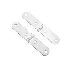 4 PCS White Zinc Flip Up Folding Cabinet Door Hinge 97mm With 16 Screws