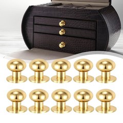 Miniature Gold Dresser Knobs 10 Sets Perfect for New Furniture Projects
