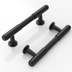 3 Inch Matte Black Cabinet Pulls 10 Pack – 4.6 Length for Kitchen Cabinets