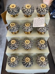 Knobs Pulls for Dresser Cabinet Made in India Set of 12