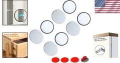 Ultra-Thin Stainless Steel Magnetic Door Catch – 4 Pack, Easy Install Solution
