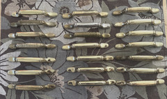 LOT of 21 Vtg Amerock 63842-1 Drawer 1970s Pull Handle gold color 3″ Centers