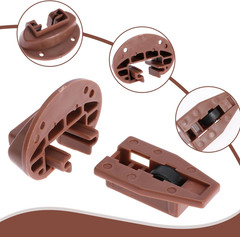10PCS Drawer Slide Track Guide Glide for Kenlin for Rite Trak 2 for Center Mount